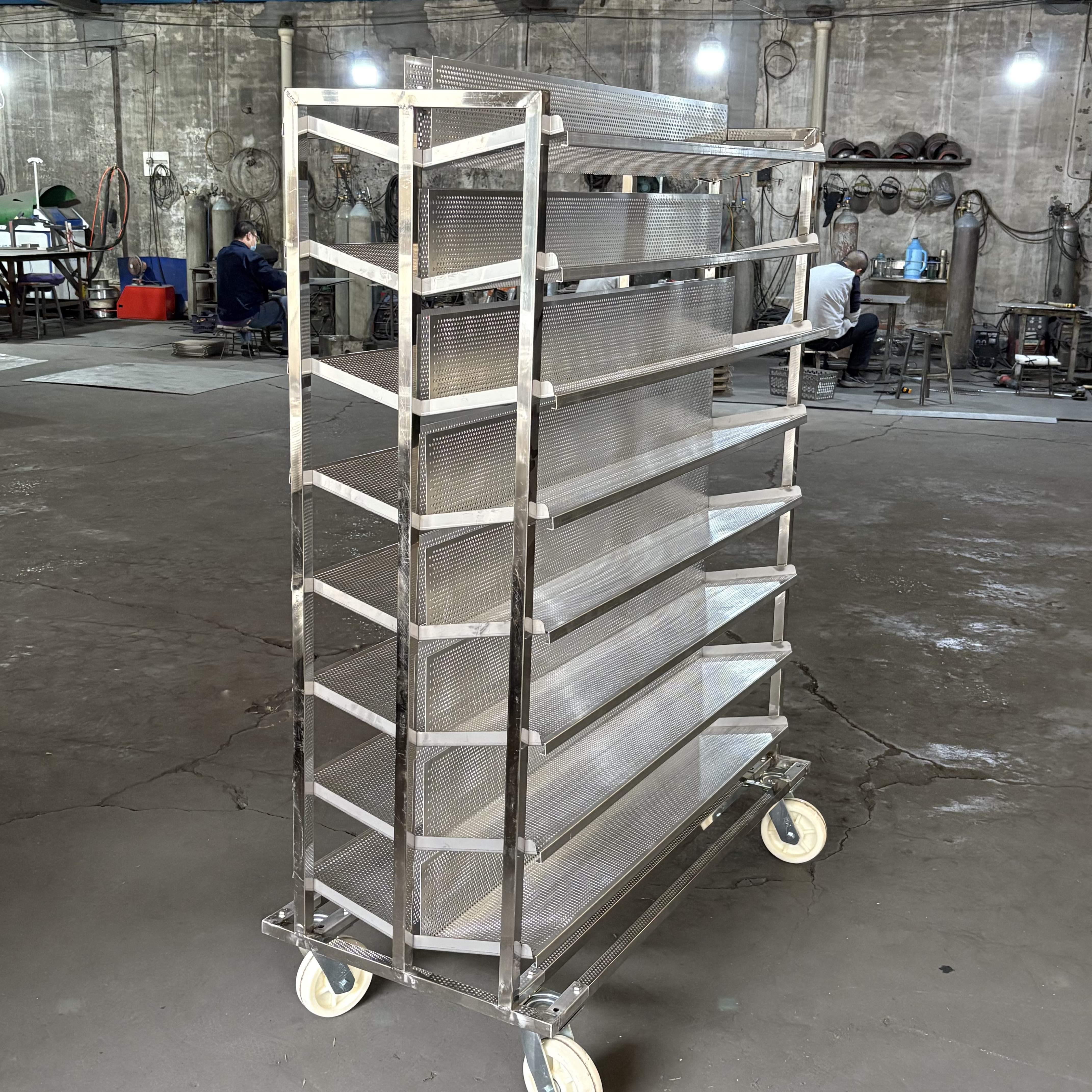 Kitchen Baking Trolley - Customized Stainless Steel Kitchen Baking Trolley