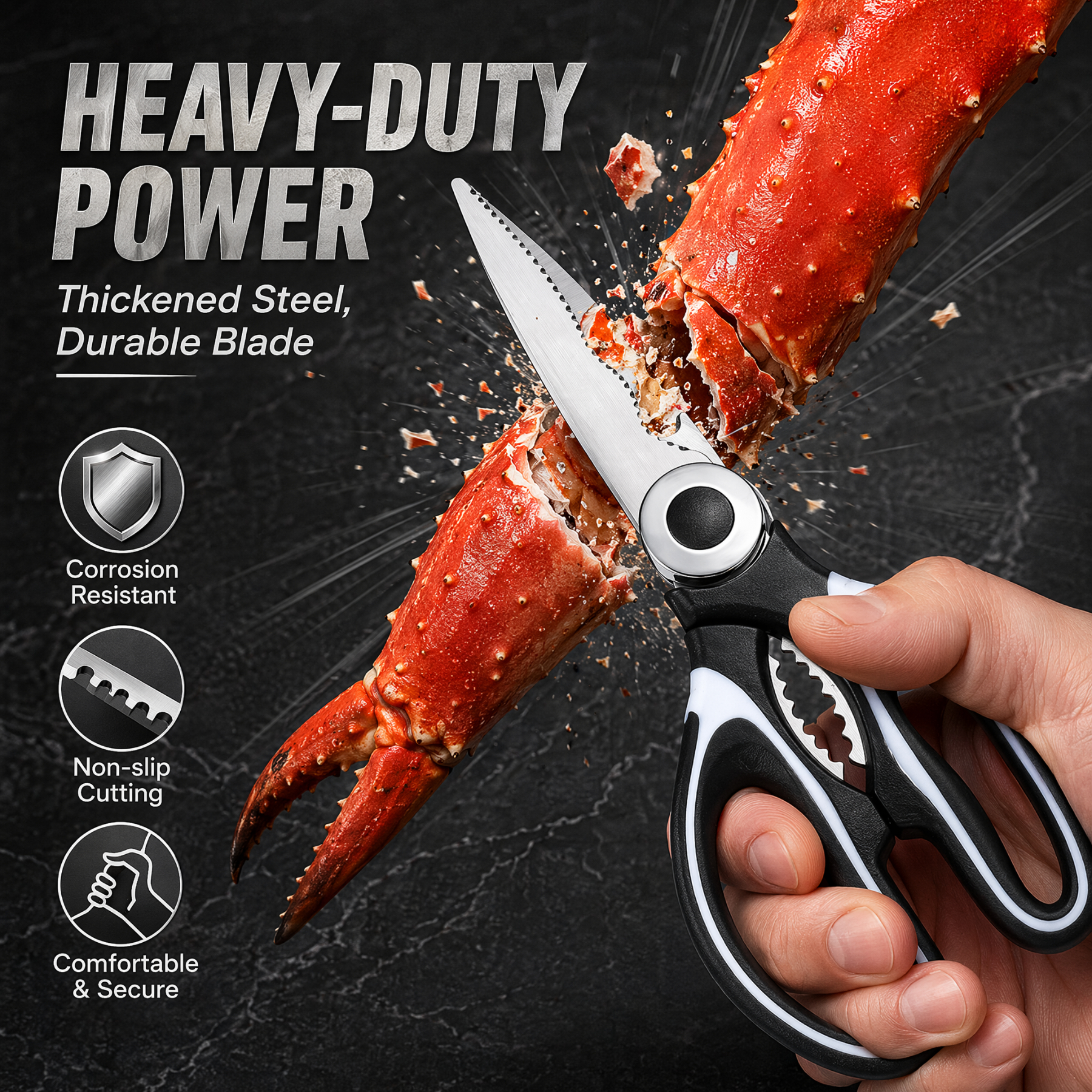 Kitchen Shears In Baking - Household Multifunctional Kitchen Scissors Stainless Steel