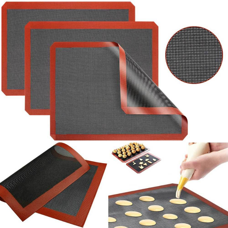 Kitchen Baking Cookies - Perforated Silicone Baking Mat Non-stick Oven