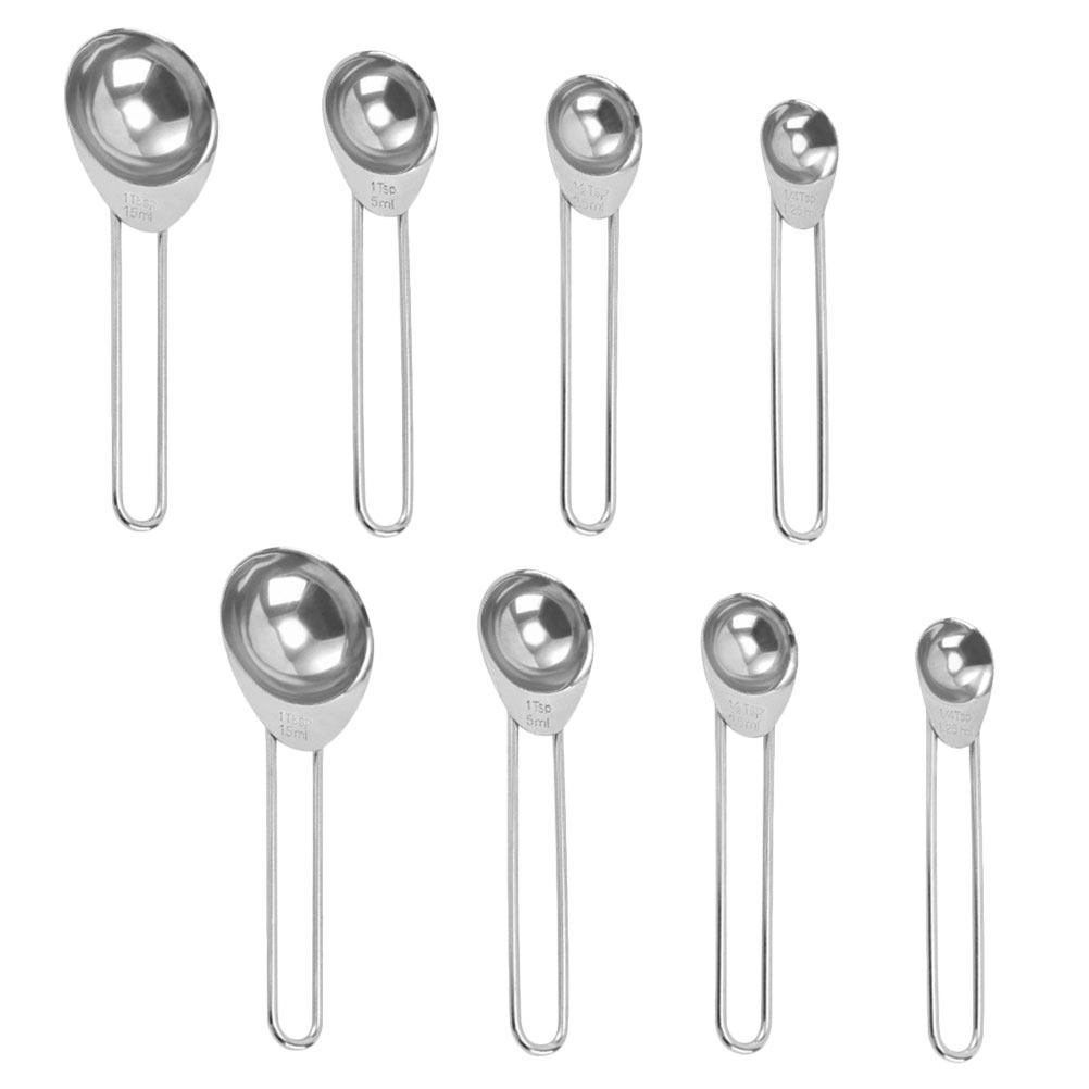 Baking (Kitchen Ingredient) - 8Pcs Premium Stainless Measuring Spoons Set
