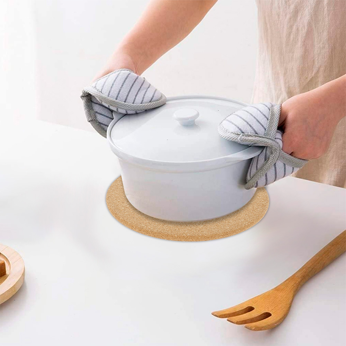 Cork Pot Holder Heat Resistant - Kitchen Baking Pan Organizer recensie en prijs