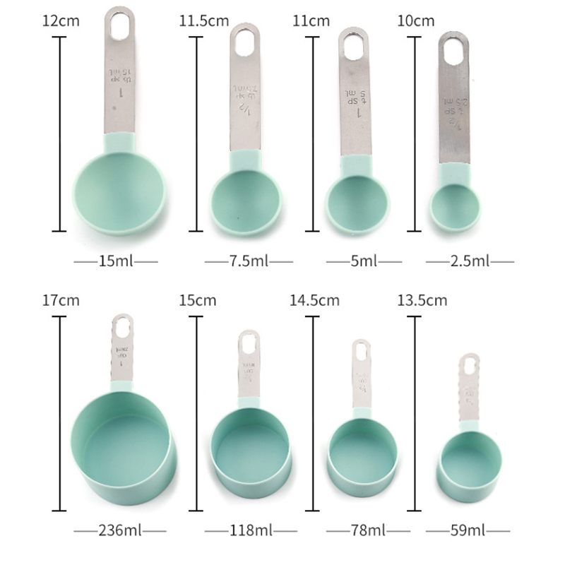 8PCS Measuring Cups Spoons Set - Kitchen Baking Utensil Set recensie en prijs