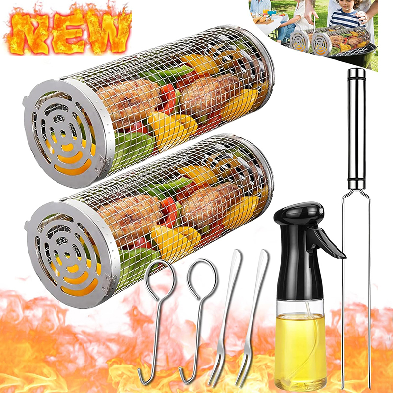 BBQ Basket Stainless Steel Rol - Kitchen Baking Tray Rack recensie en prijs