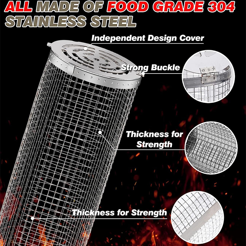 BBQ Basket Stainless Steel Rol - Kitchen Baking Tray Rack recensie en prijs