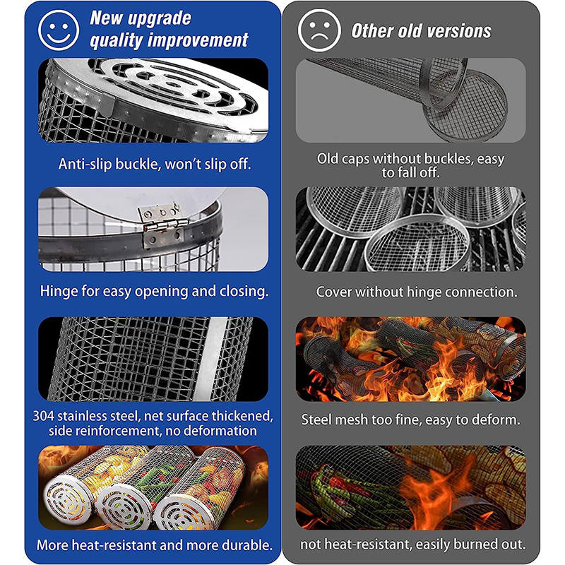 BBQ Basket Stainless Steel Rol - Kitchen Baking Tray Rack recensie en prijs