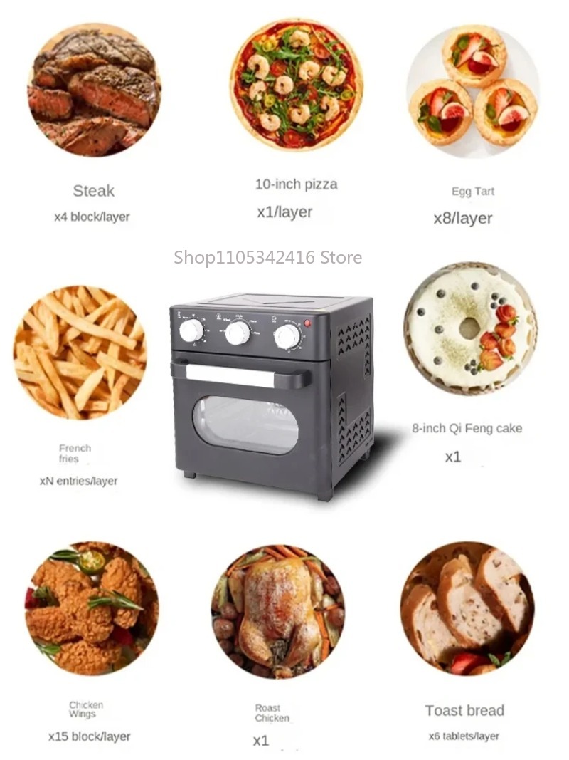 Compact 1200W 16L Electric Air - Kitchen Baking Appliances recensie en prijs
