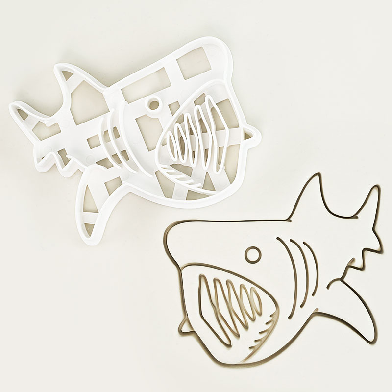 1 Pc/4 Pcs Shark Cookie Cutter - Kitchen Baking Cookies recensie en prijs