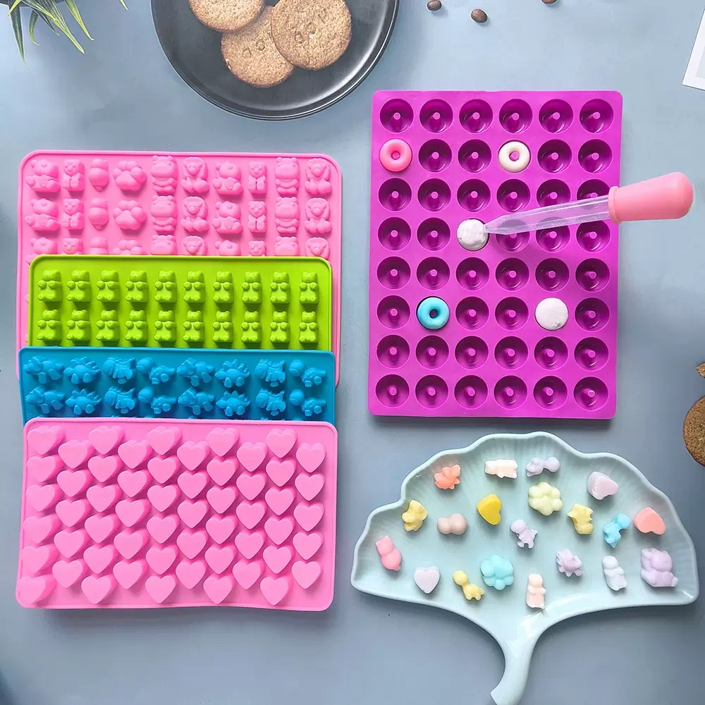 7Pcs Candy Silicone Moulds wit - Kitchen And Baking Tools recensie en prijs
