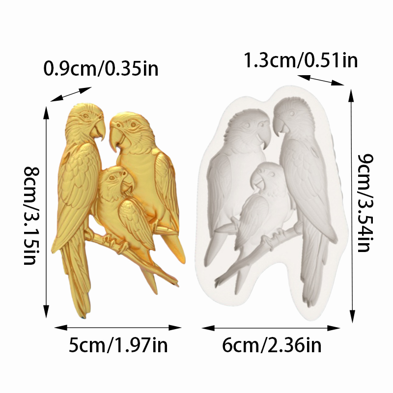 Macaw Family Silicone Baking M - Silicone Cake Mold recensie en prijs
