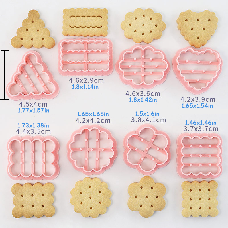 8 Piece Cute Classic Biscuit C - Kitchen Baking Cookies recensie en prijs