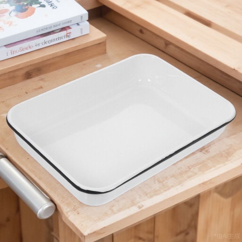 Enamel Baking Tray Multifuncti - Kitchen Baking Pan Storage recensie en prijs