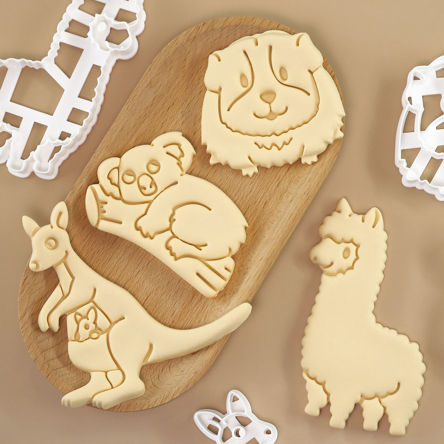 4 Pcs Forest Animals Alpaca Ka - Kitchen Baking Cookies recensie en prijs