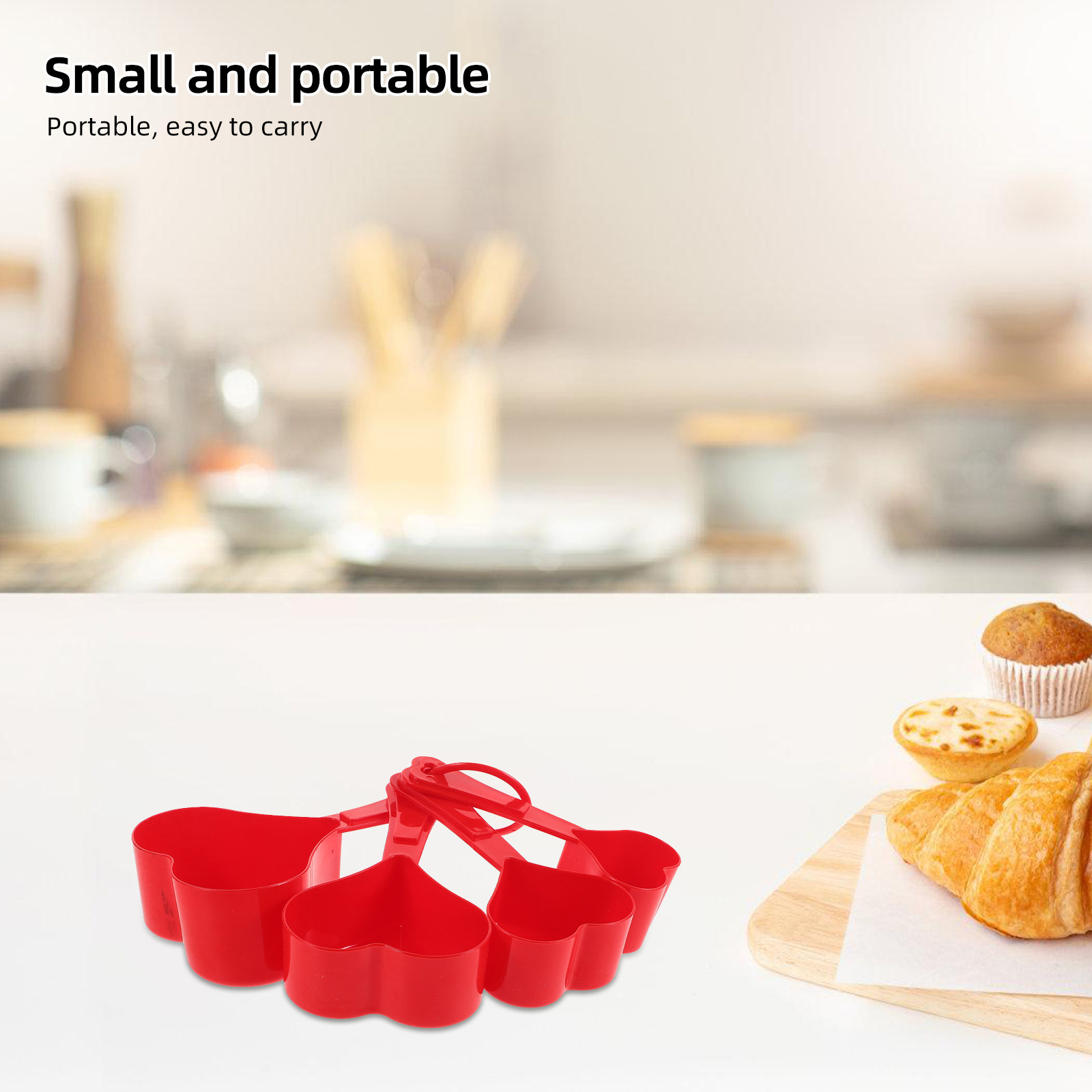 1set Heart Shaped Measuring Sp - Baking (Kitchen Ingredient) recensie en prijs
