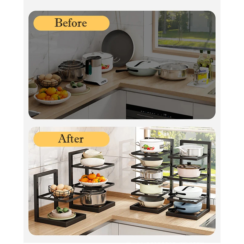 Adjustable Stainless Steel Pot - Kitchen Baking Pan Organizer recensie en prijs