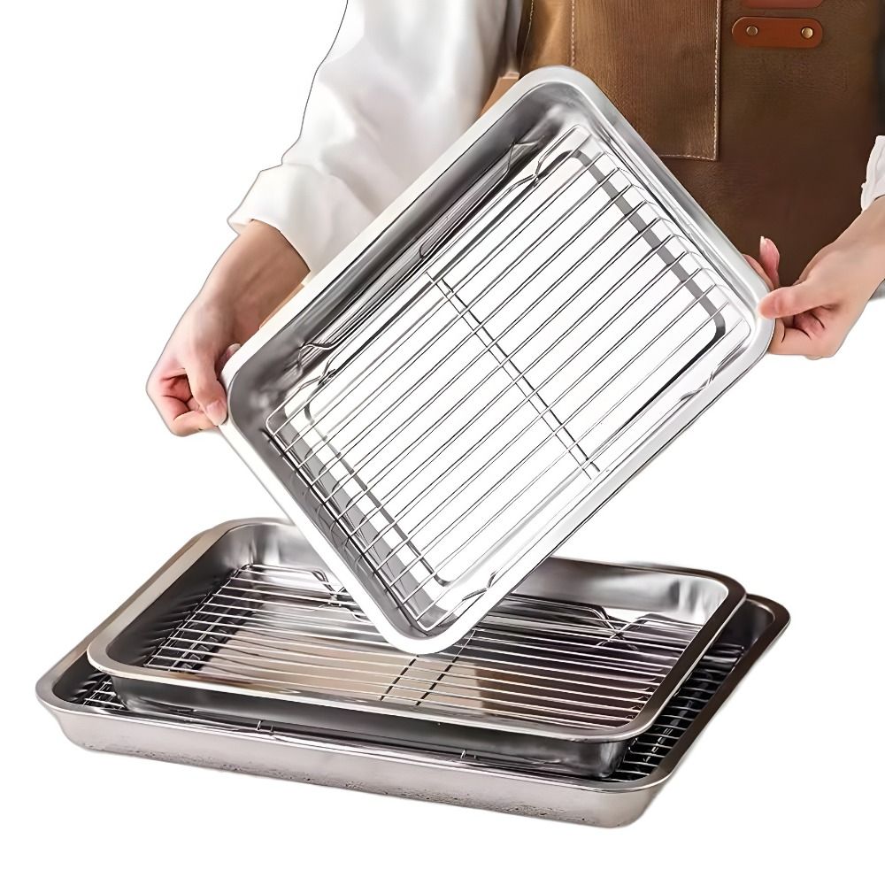 Portable Non-Stick Stainless S - Kitchen Baking Tray Rack recensie en prijs