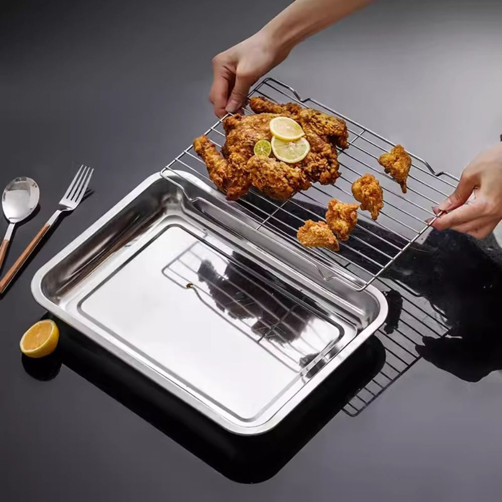 Portable Non-Stick Stainless S - Kitchen Baking Tray Rack recensie en prijs