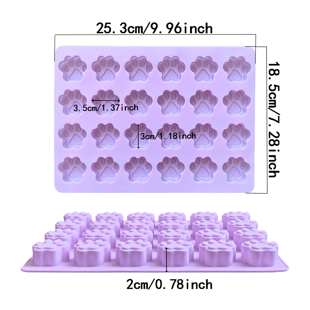 1pc 24 hole cat paw shaped cho - Silicone Cake Mold recensie en prijs