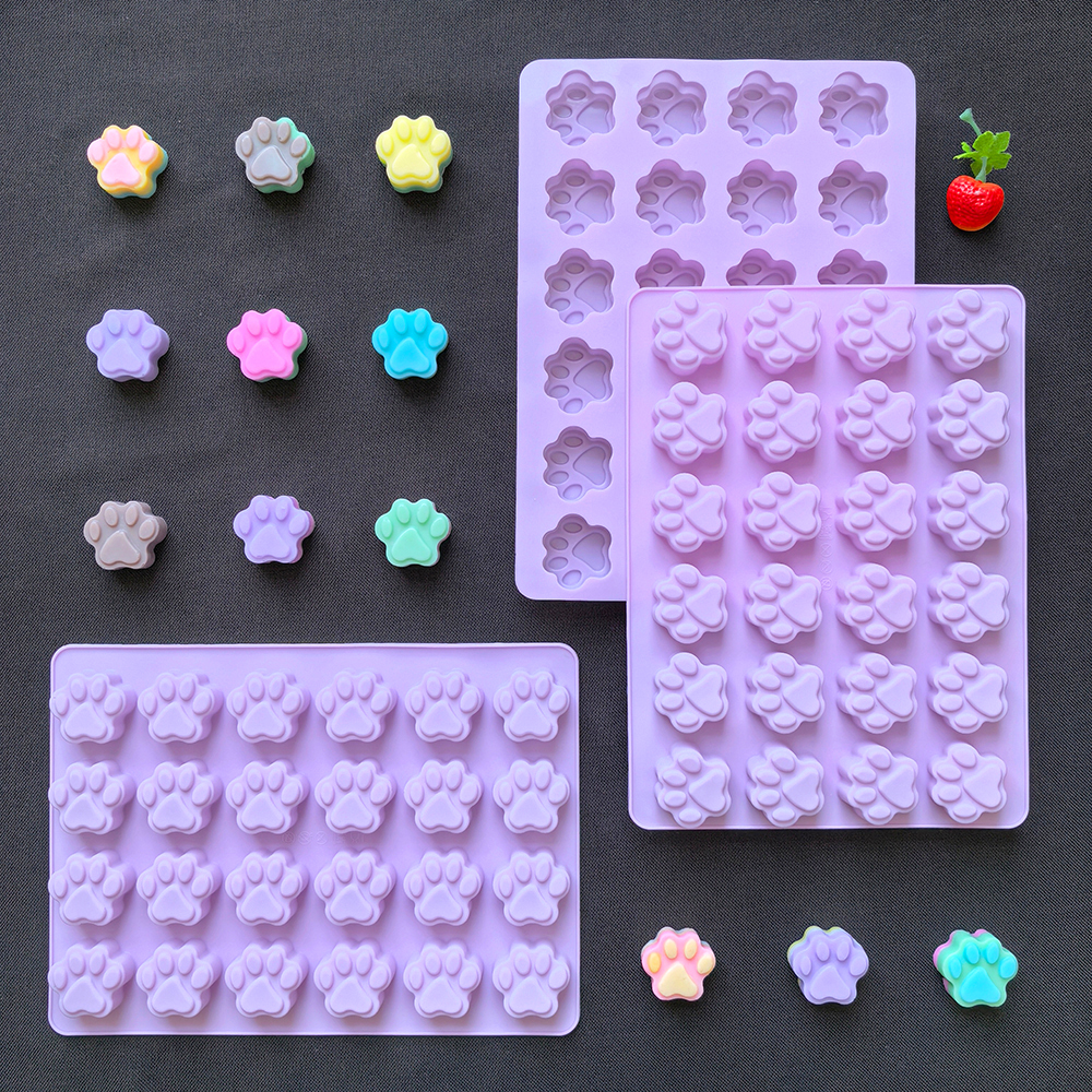 1pc 24 hole cat paw shaped cho - Silicone Cake Mold recensie en prijs