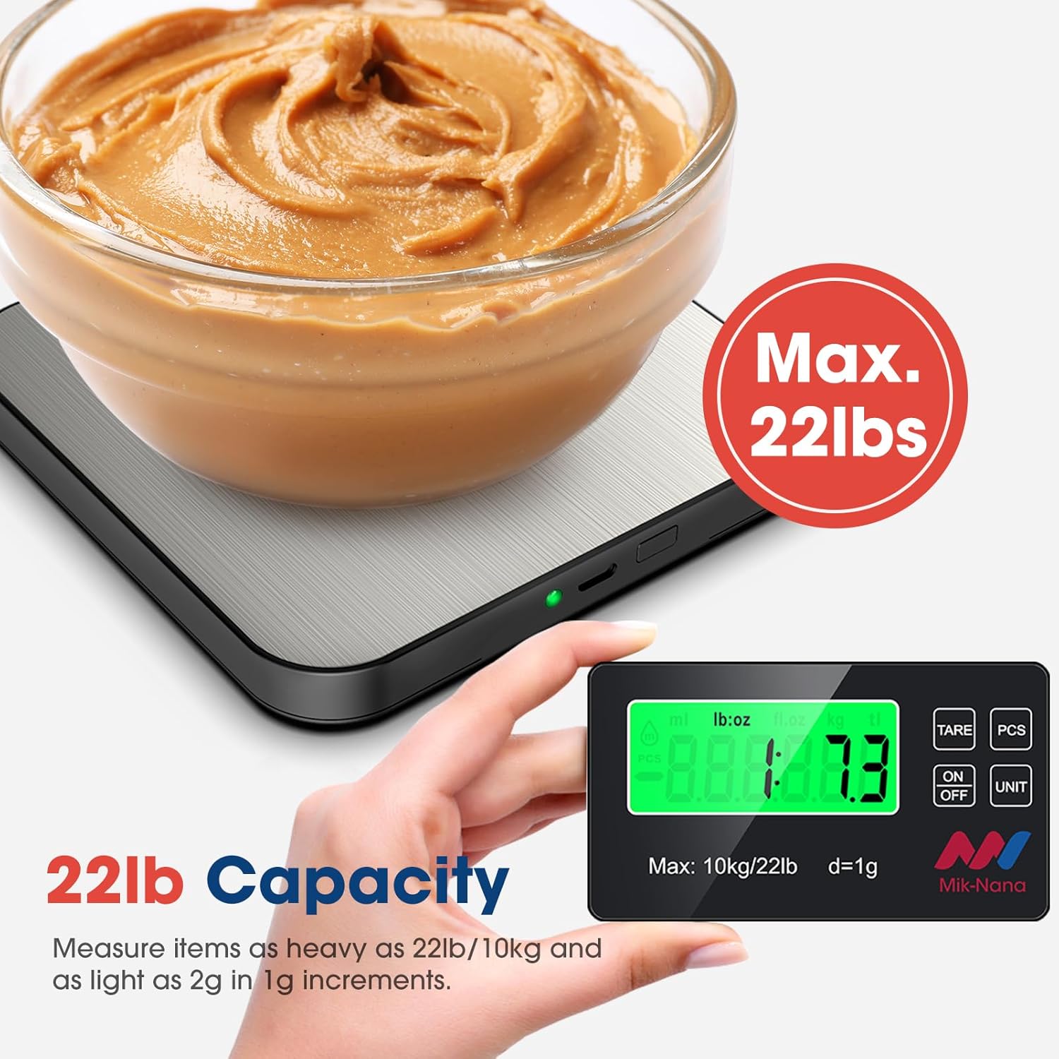 22lb Digital Kitchen Scale wit - Kitchen With Baking Area recensie en prijs