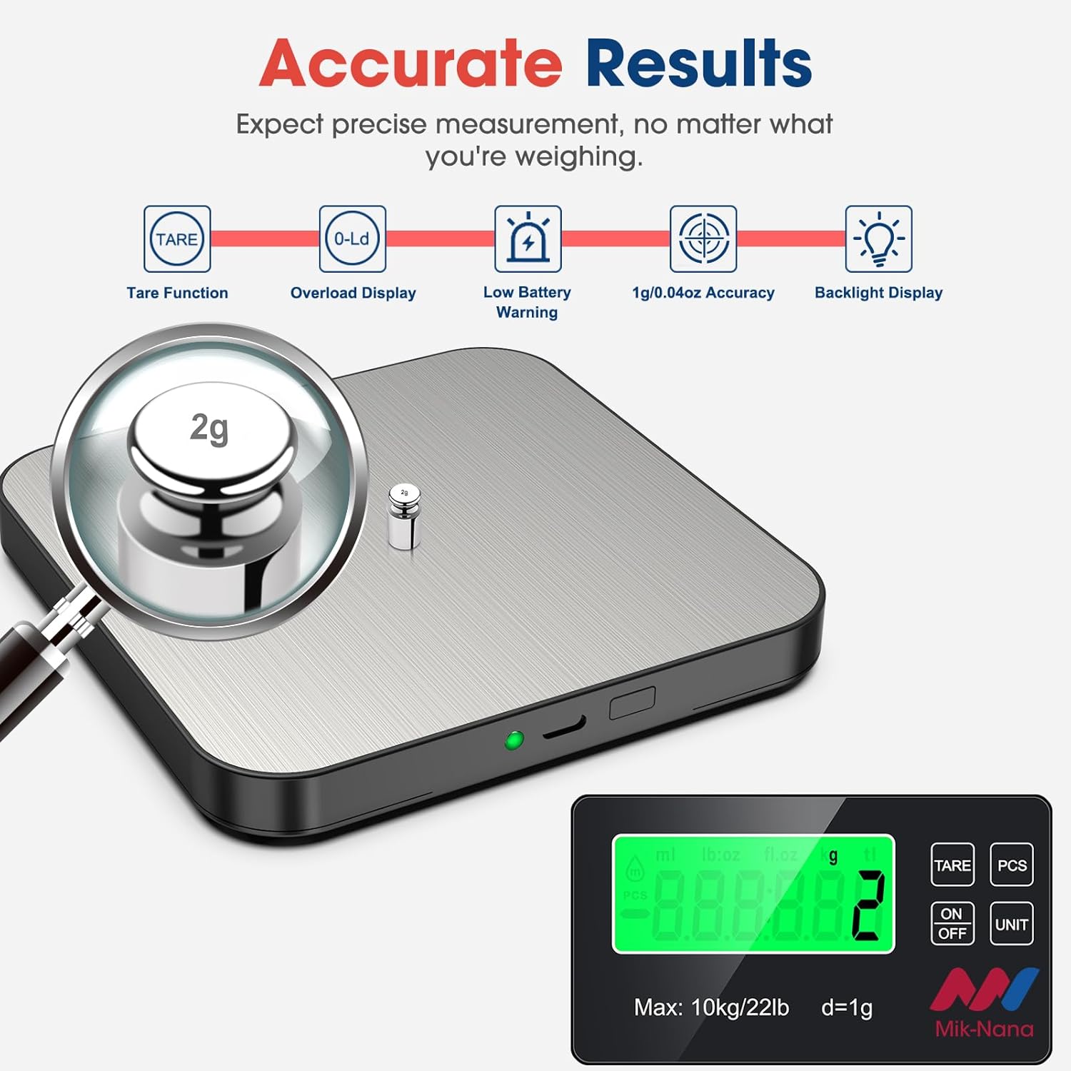 22lb Digital Kitchen Scale wit - Kitchen With Baking Area recensie en prijs