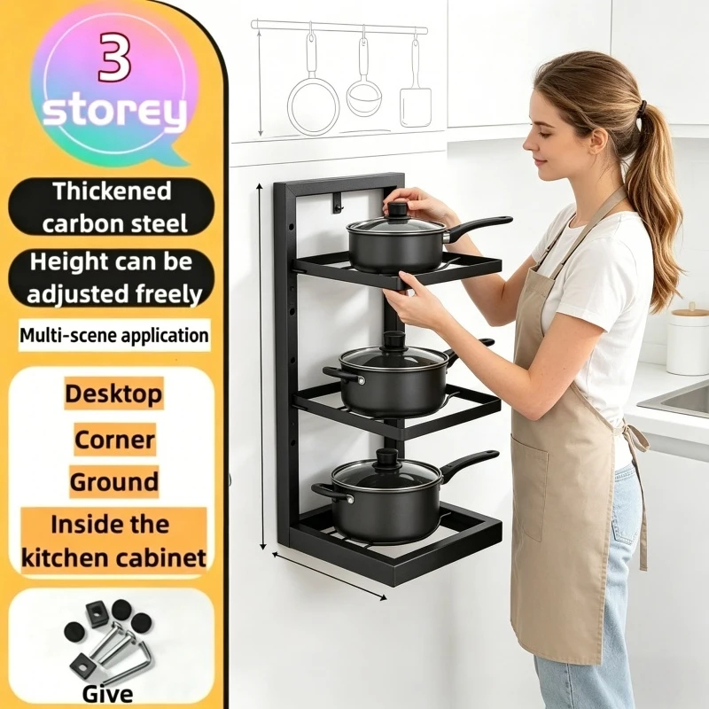 Adjustable Pot Rack Organizer, - Kitchen Baking Pan Organizer recensie en prijs