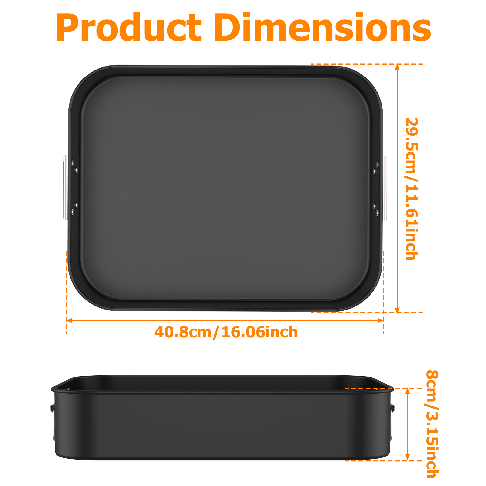 Deep Baking Pan Rectangle Carb - Kitchen Baking Pan Storage recensie en prijs
