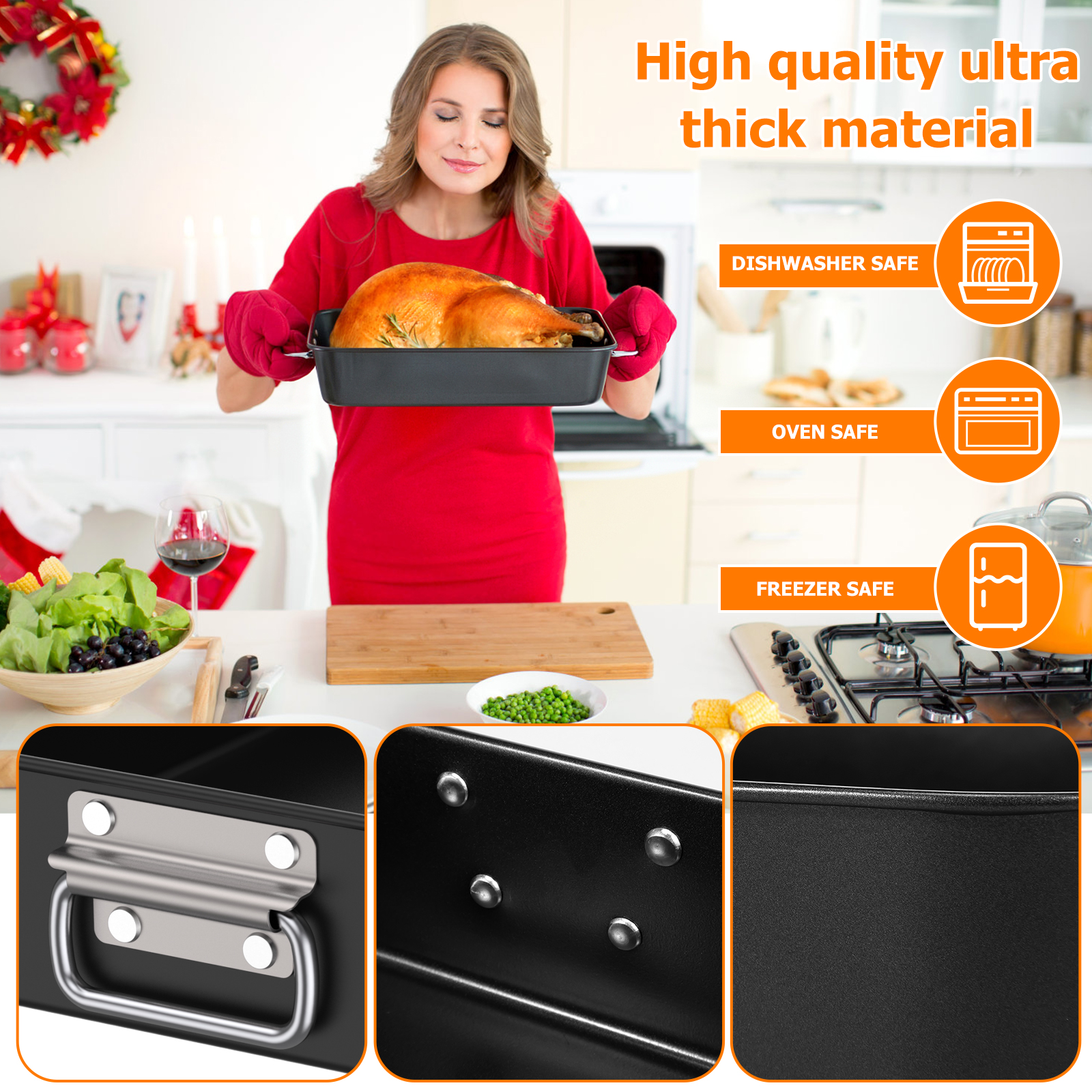Deep Baking Pan Rectangle Carb - Kitchen Baking Pan Storage recensie en prijs