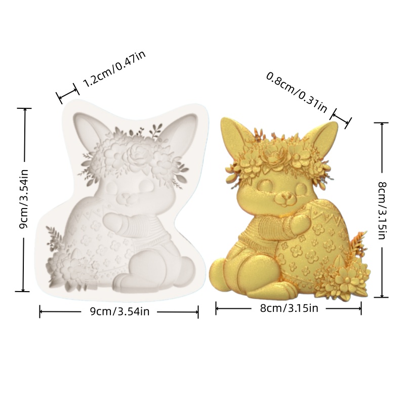 Easter Wreath Bunny Silicone B - Silicone Cake Mold recensie en prijs