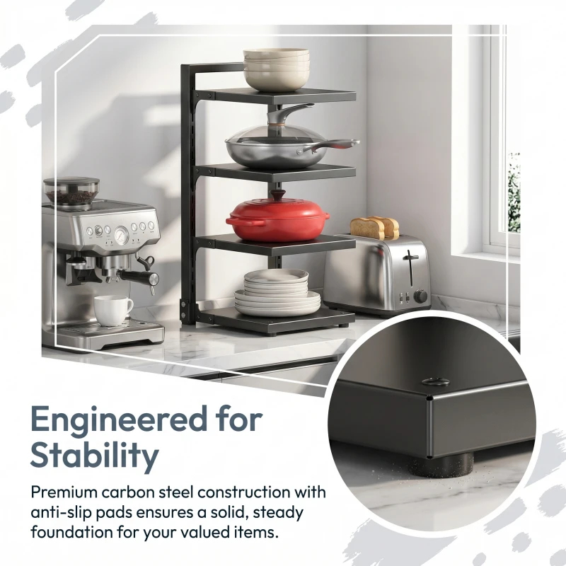 Adjustable Carbon Steel Kitche - Kitchen Baking Pan Organizer recensie en prijs