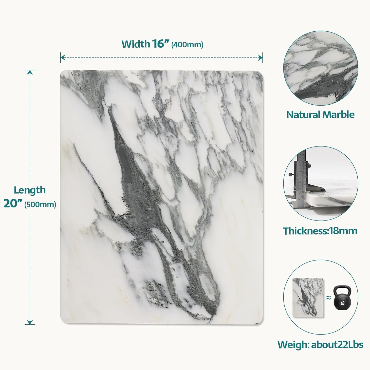 Marble Stone Cutting Board For - Kitchen With Baking Area recensie en prijs