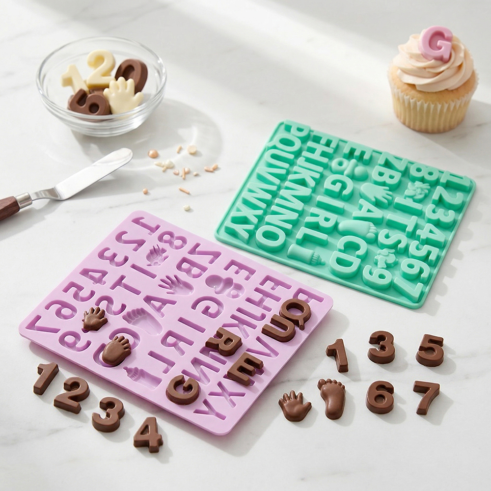 3pcs Digital letter shape choc - Silicone Cake Mold recensie en prijs