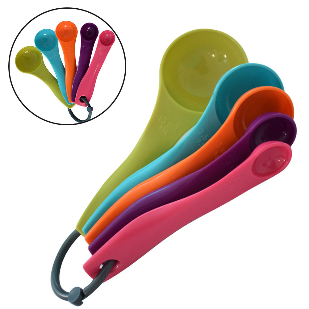 5-Piece Colorful Salt Oil Spoo - Kitchen Baking Utensil Set recensie en prijs