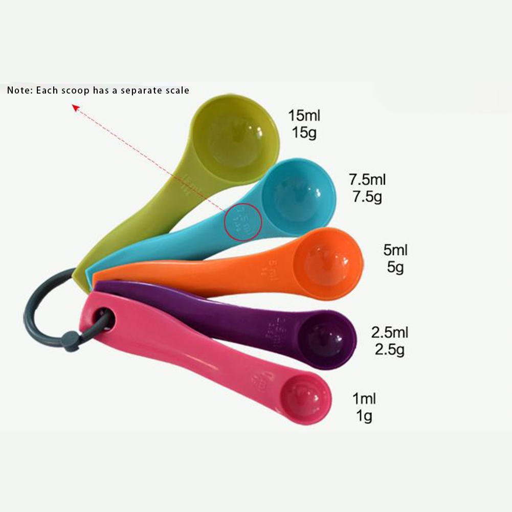 5-Piece Colorful Salt Oil Spoo - Kitchen Baking Utensil Set recensie en prijs