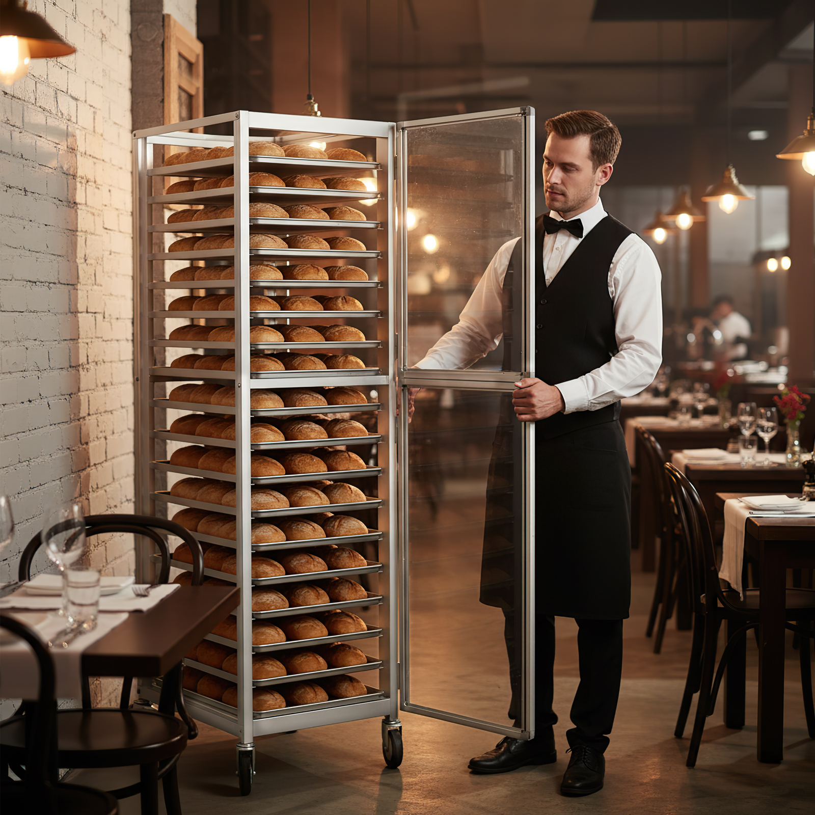 18 Tiers Bun Rack with Wheels  - Kitchen Baking Pan Storage recensie en prijs