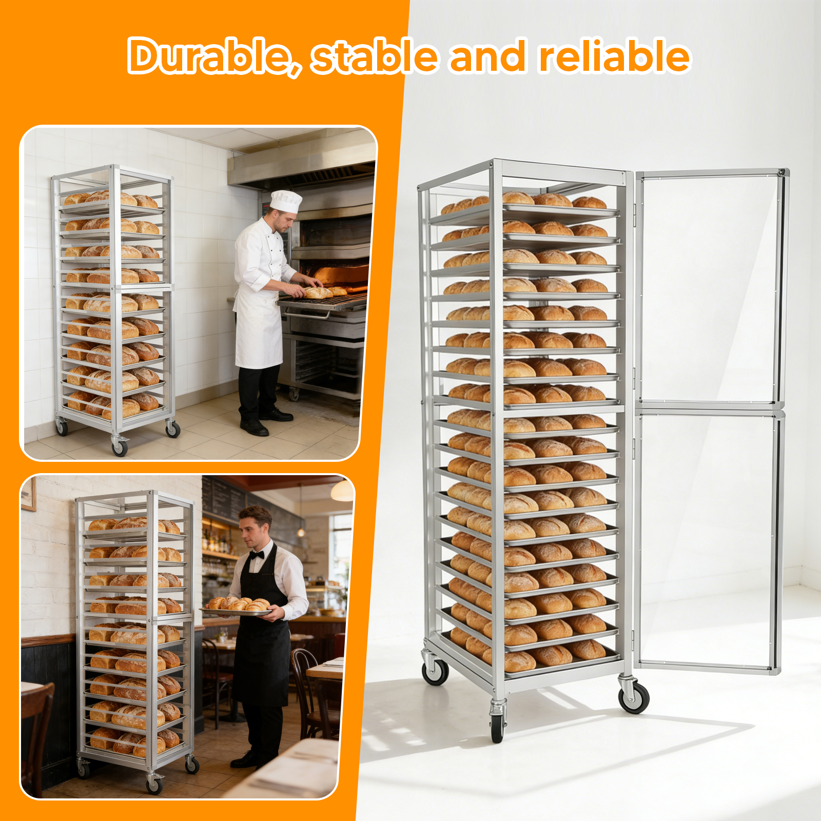 18 Tiers Bun Rack with Wheels  - Kitchen Baking Pan Storage recensie en prijs