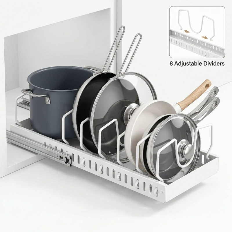 Sliding Kitchen Pull Out Pots  - Kitchen Baking Pan Organizer recensie en prijs