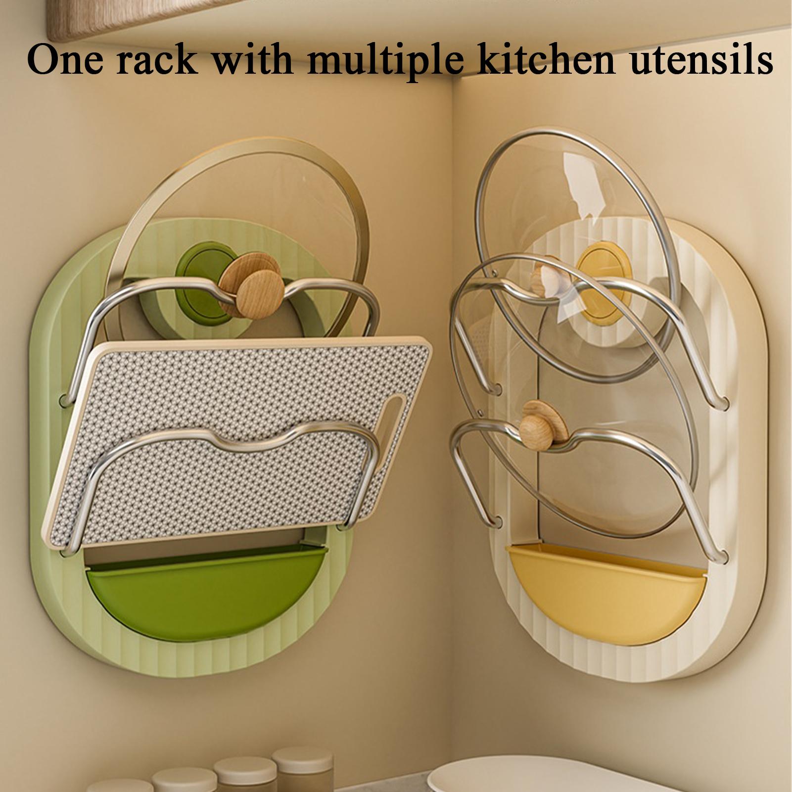 Pot Lid Rack 2-Tier Wall Mount - Kitchen Baking Pantry recensie en prijs
