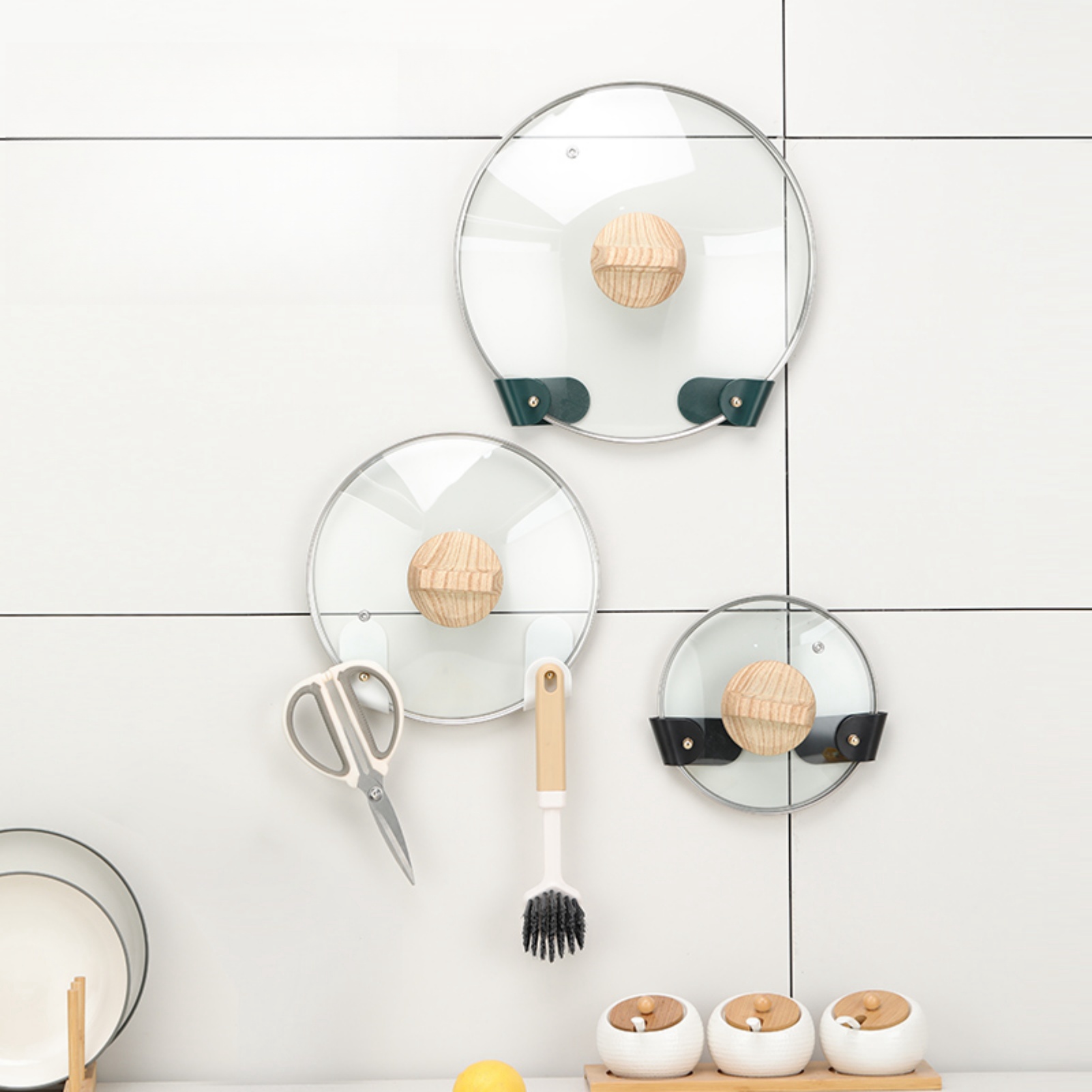 2Pcs/Set Pot Lid Holder Wall-M - Kitchen Baking Pan Organizer recensie en prijs