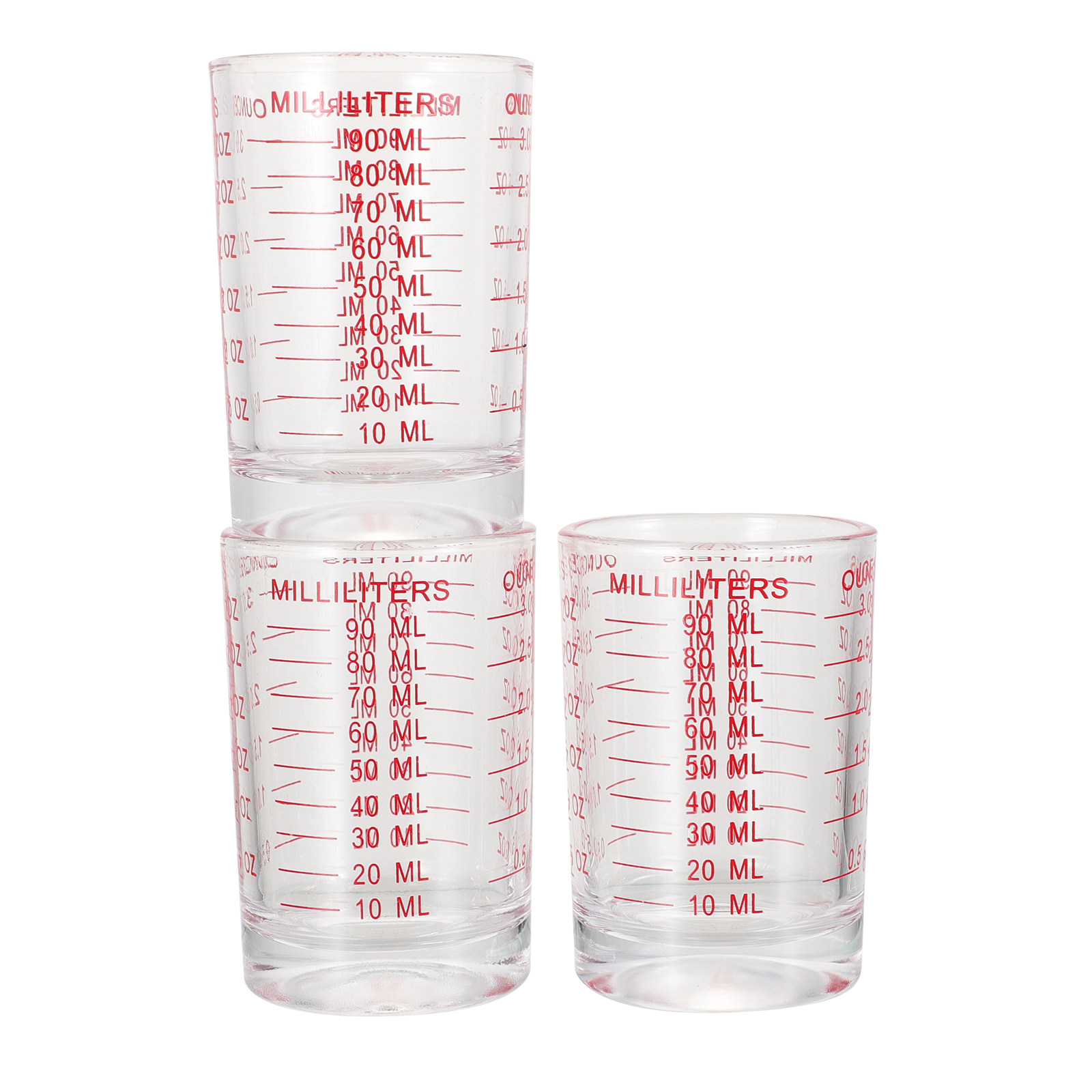 3Pcs Reusable Glass Measuring  - Kitchen And Baking Tools recensie en prijs