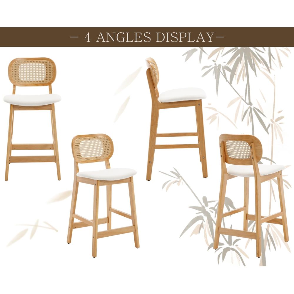 Rattan Bar Stools Set of 3 hol - Kitchen Queen recensie en prijs