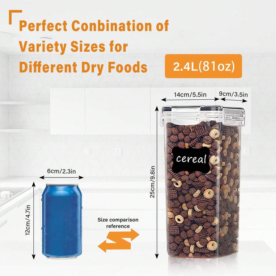 3/6pcs Large Food Storage Cont - Kitchen Baking Pantry recensie en prijs