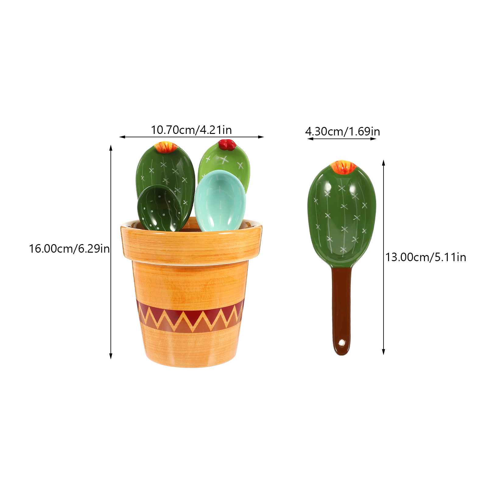 1Set Cactus Design Ceramic Mea - Baking (Kitchen Ingredient) recensie en prijs