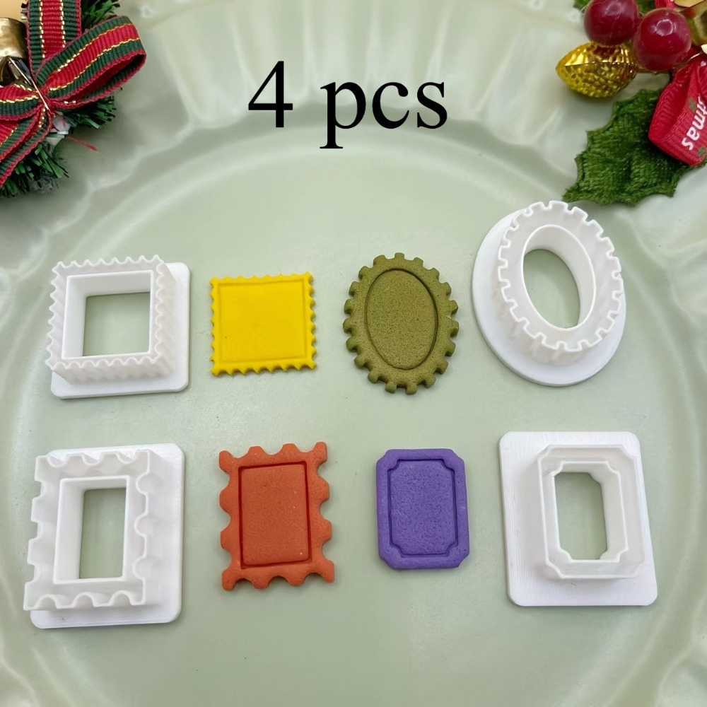 4pcs Holiday Photo Frame Cooki - Kitchen Baking Cookies recensie en prijs