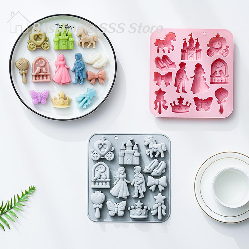 【S】12 Cavity Prince, Princess  - Silicone Cake Mold recensie en prijs