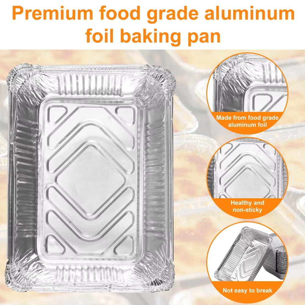 10PCS Disposable Aluminum Foil - Kitchen Baking Pan Storage recensie en prijs