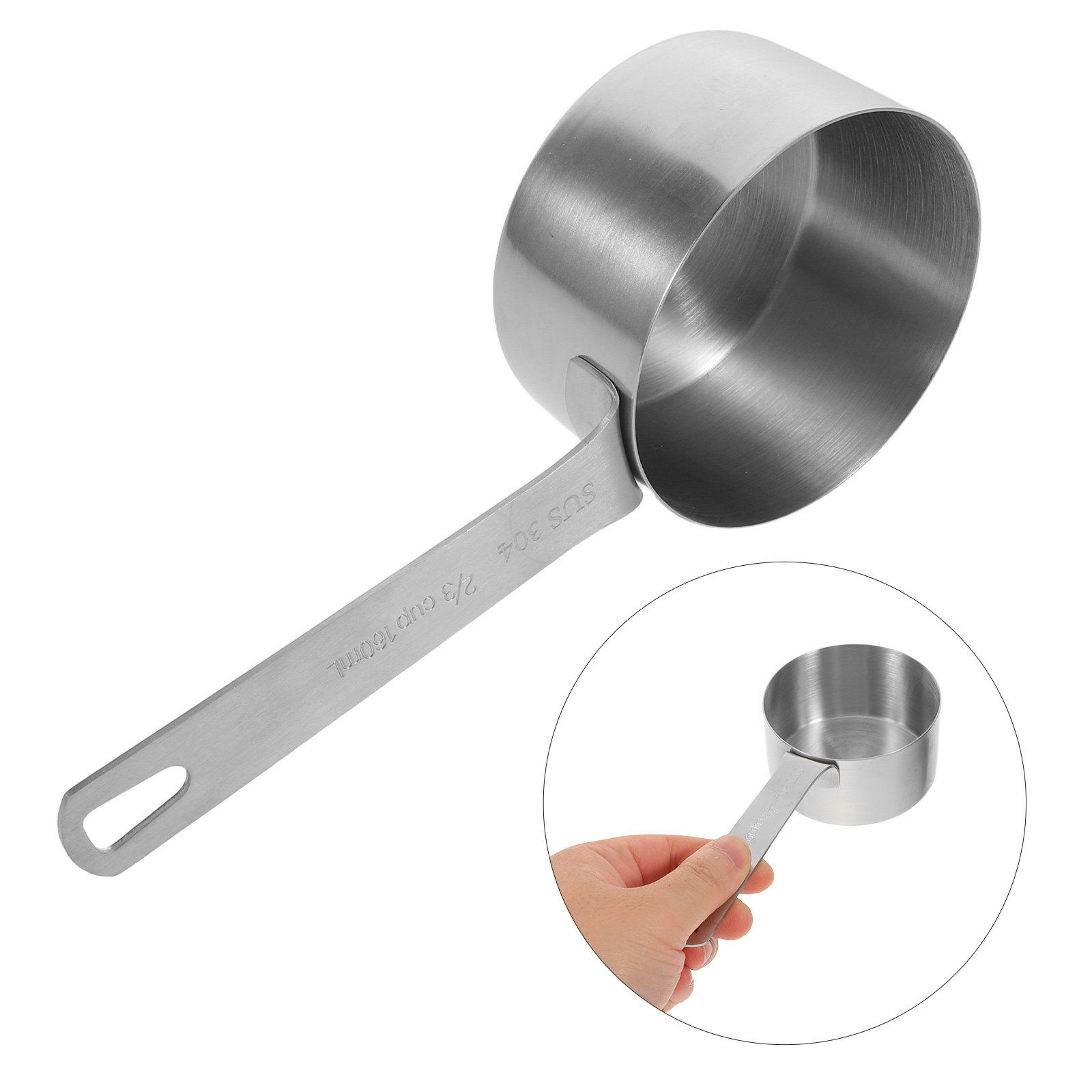 2 3 Cup Stainless Steel Measur - Baking (Kitchen Ingredient) recensie en prijs