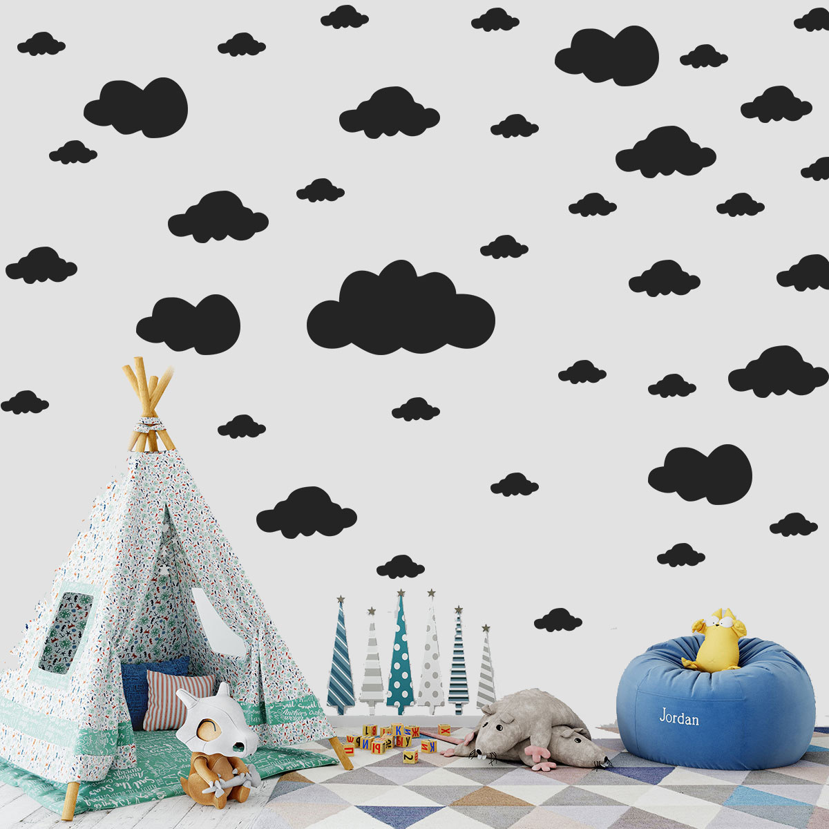 68 Pcs DIY Clouds Wall Sticker - Kitchen Queen recensie en prijs