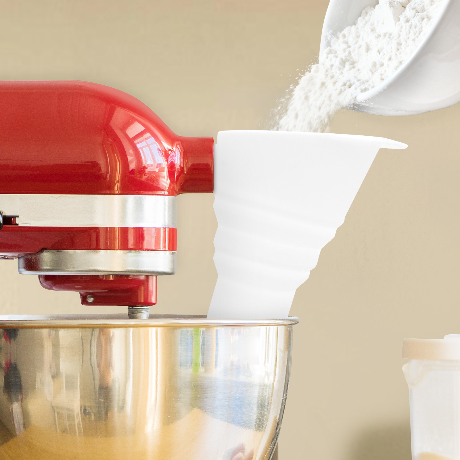 Silicone Flour Funnel for Kitc - Kitchen Baking Mess recensie en prijs