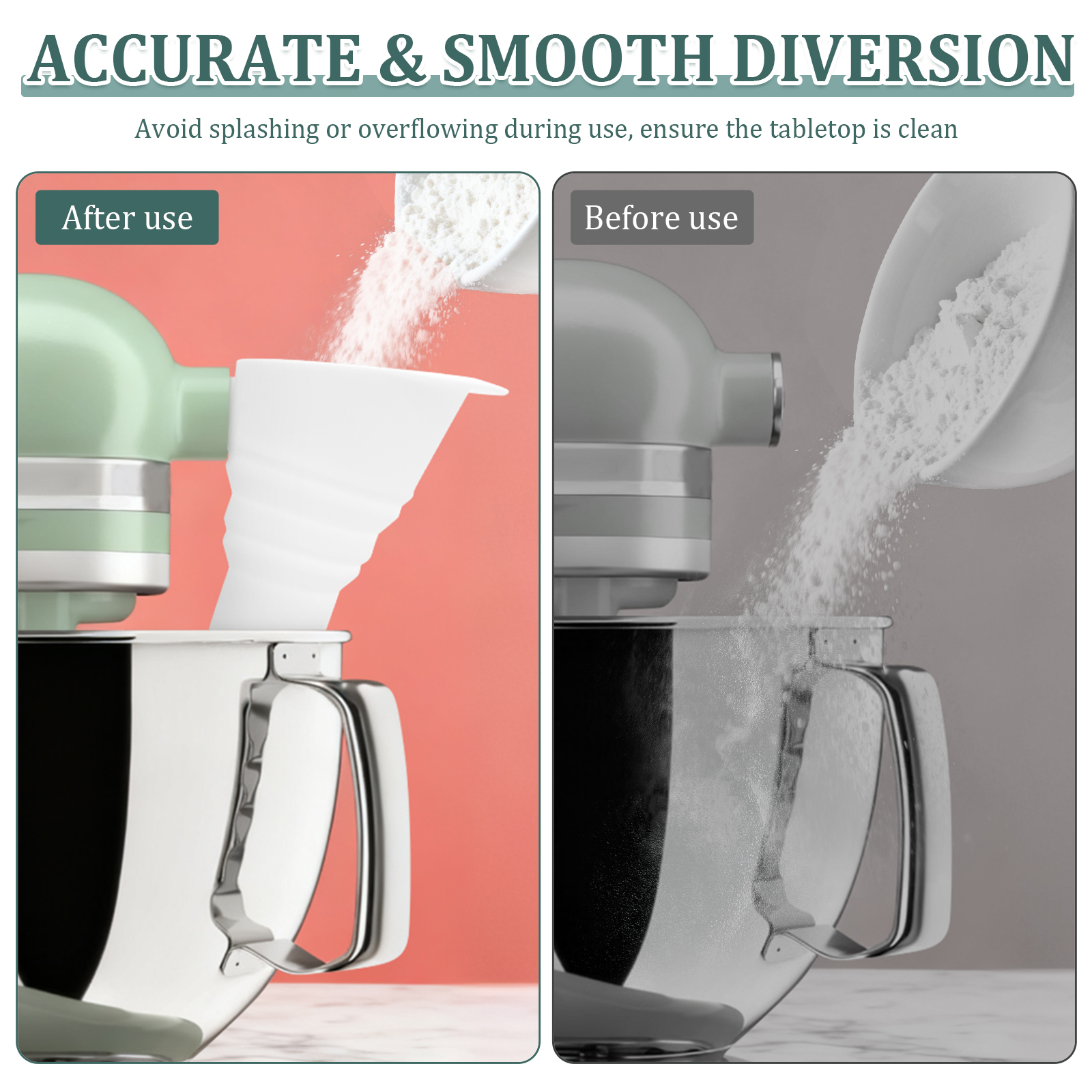 Silicone Flour Funnel for Kitc - Kitchen Baking Mess recensie en prijs