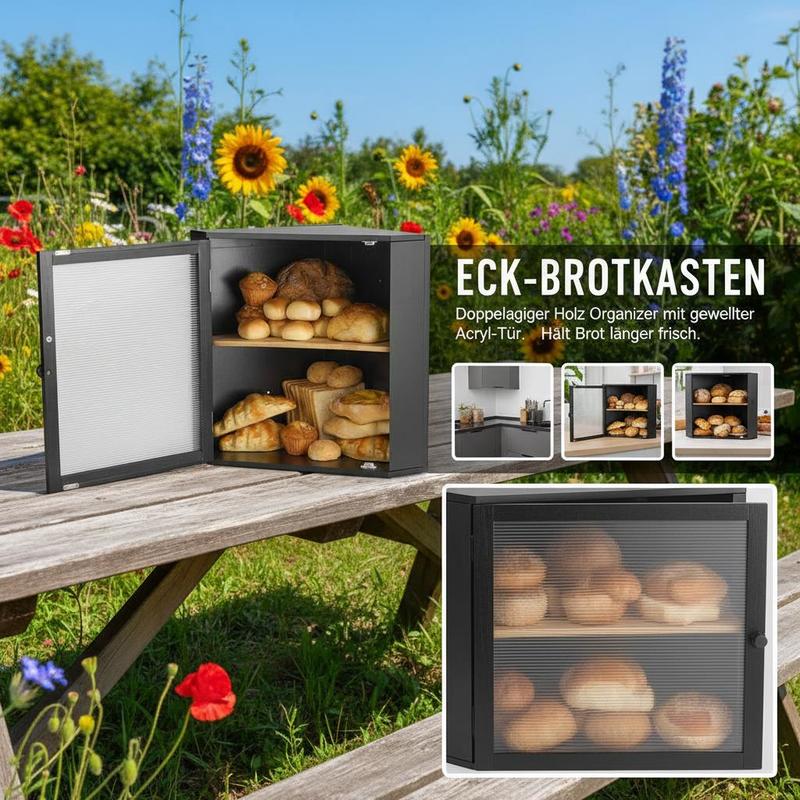Bamboo Pastry Bin Double Layer - Kitchen Baking Pantry recensie en prijs